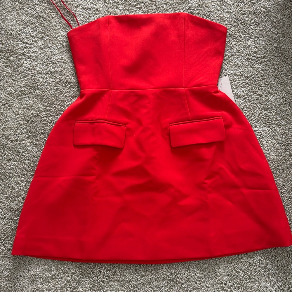 Old muse “ultimate muse strapless dress” in red size small, SOLD OUT